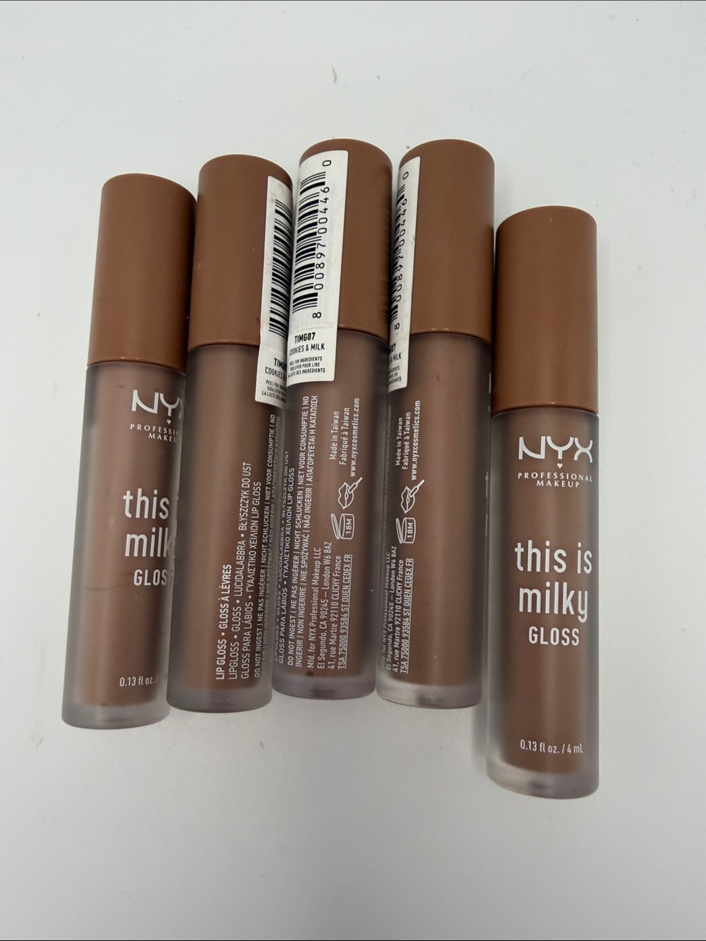 NYX This Is Milky Gloss - Cookies & Milk 5 Pack